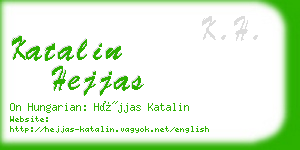 katalin hejjas business card